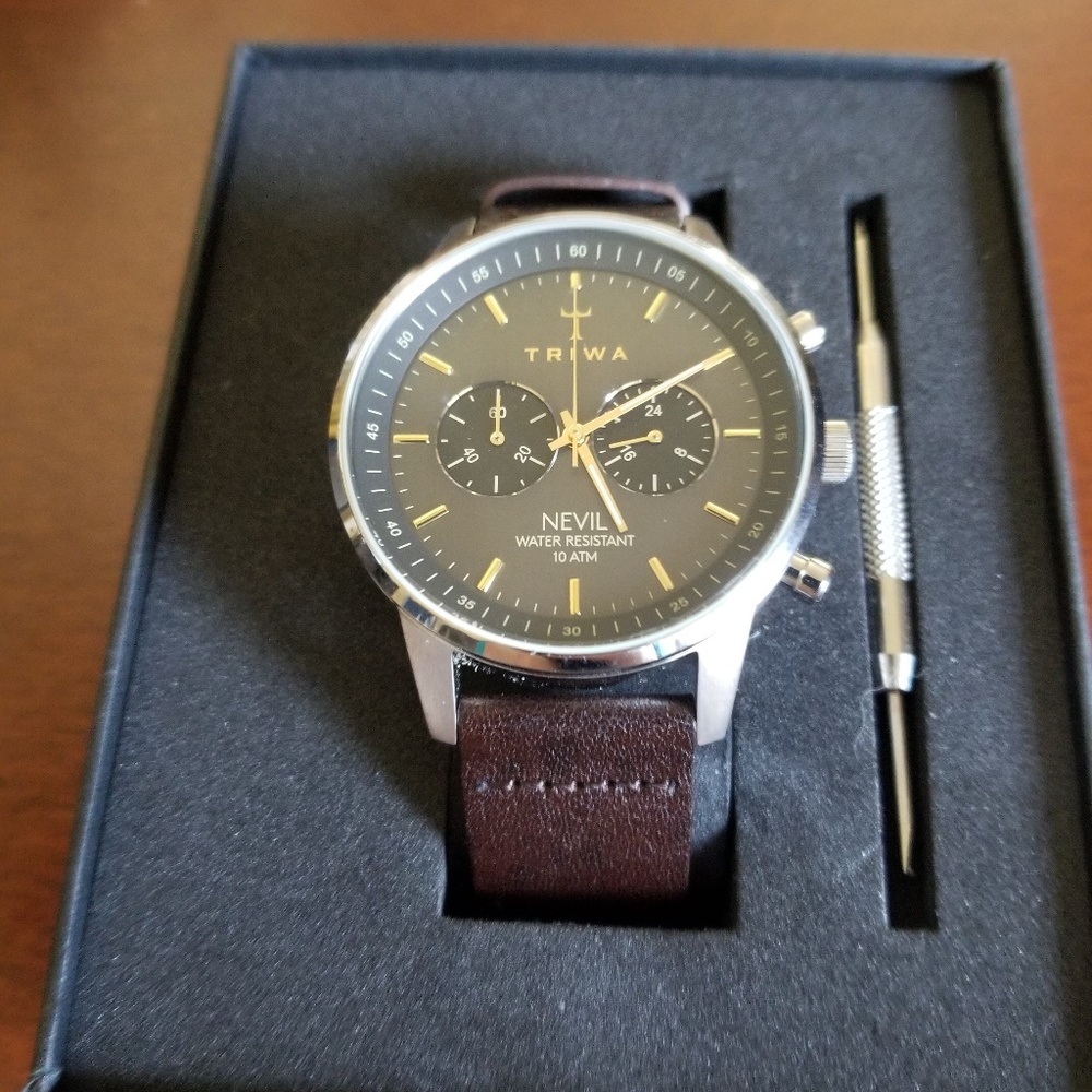 Triwa Smokey Nevel watch chronograph